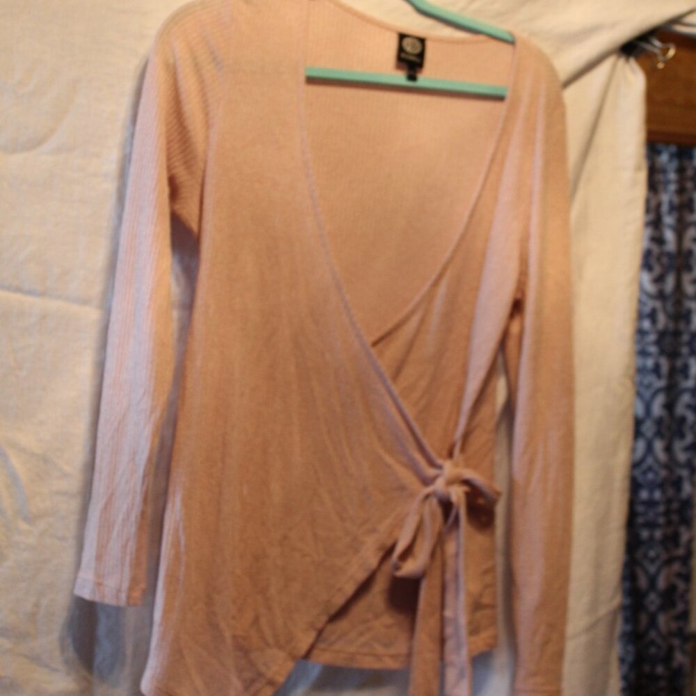 Pink Wrap Sweater